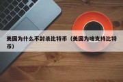 美国为什么不封杀比特币（美国为啥支持比特币）